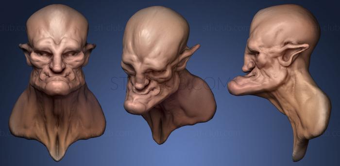 3D model Orc head (STL)